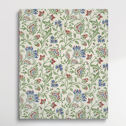 Flower Pattern - Paint by Numbers by William Morris