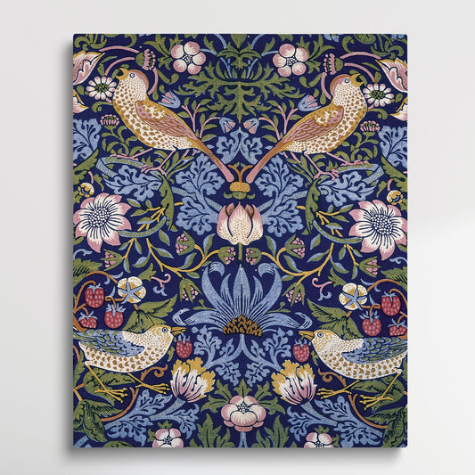 Flower Pattern - Paint by Numbers by William Morris