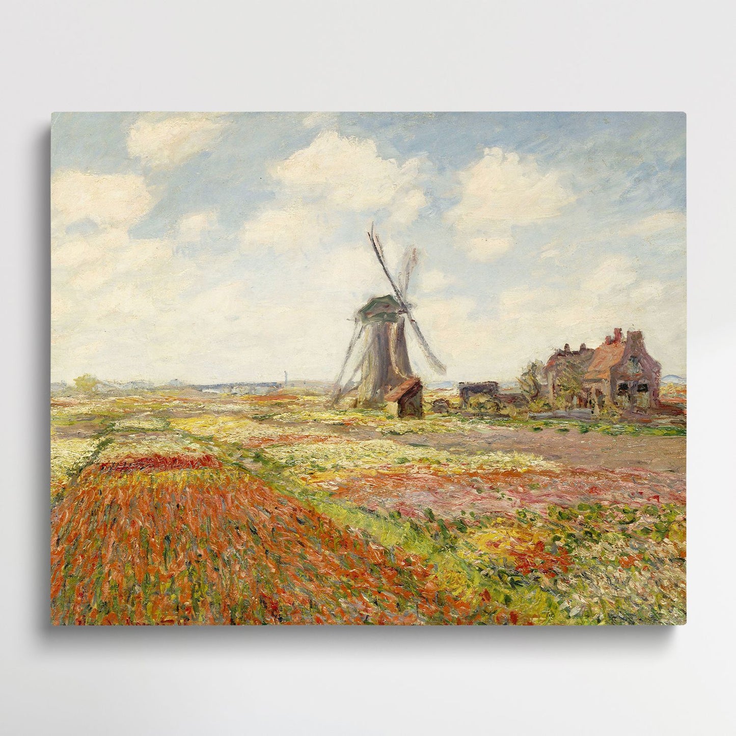 A Field of Tulips in Holland - Paint by Numbers by Claude Monet