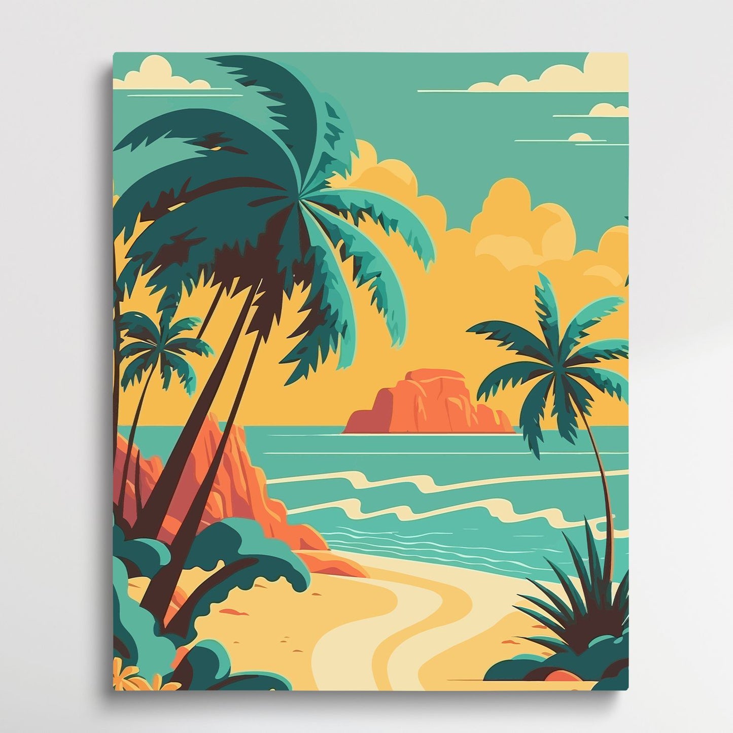 Beach Scenery - Paint by Numbers