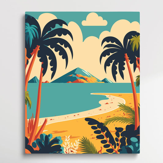 Beach Scenery - Paint by Numbers