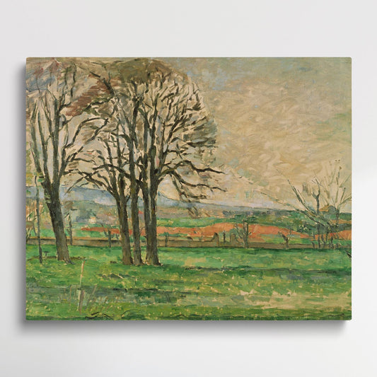 Chestnut Trees at the Jas de Bouffan - Paint by Numbers by Paul Cezanne