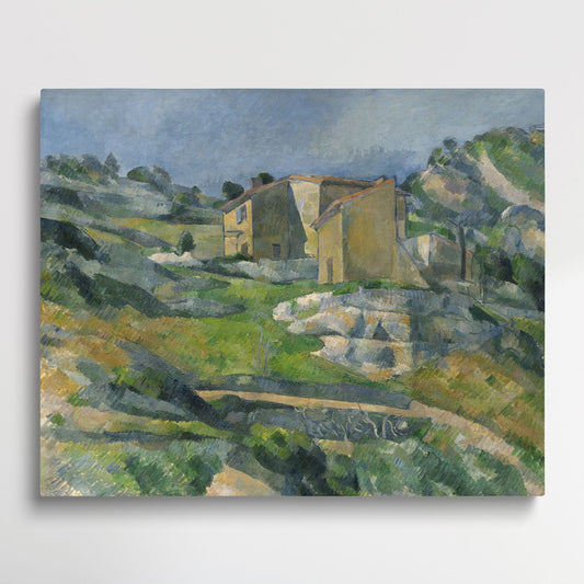 Houses at the L'Estaque - Paint by Numbers by Paul Cezanne