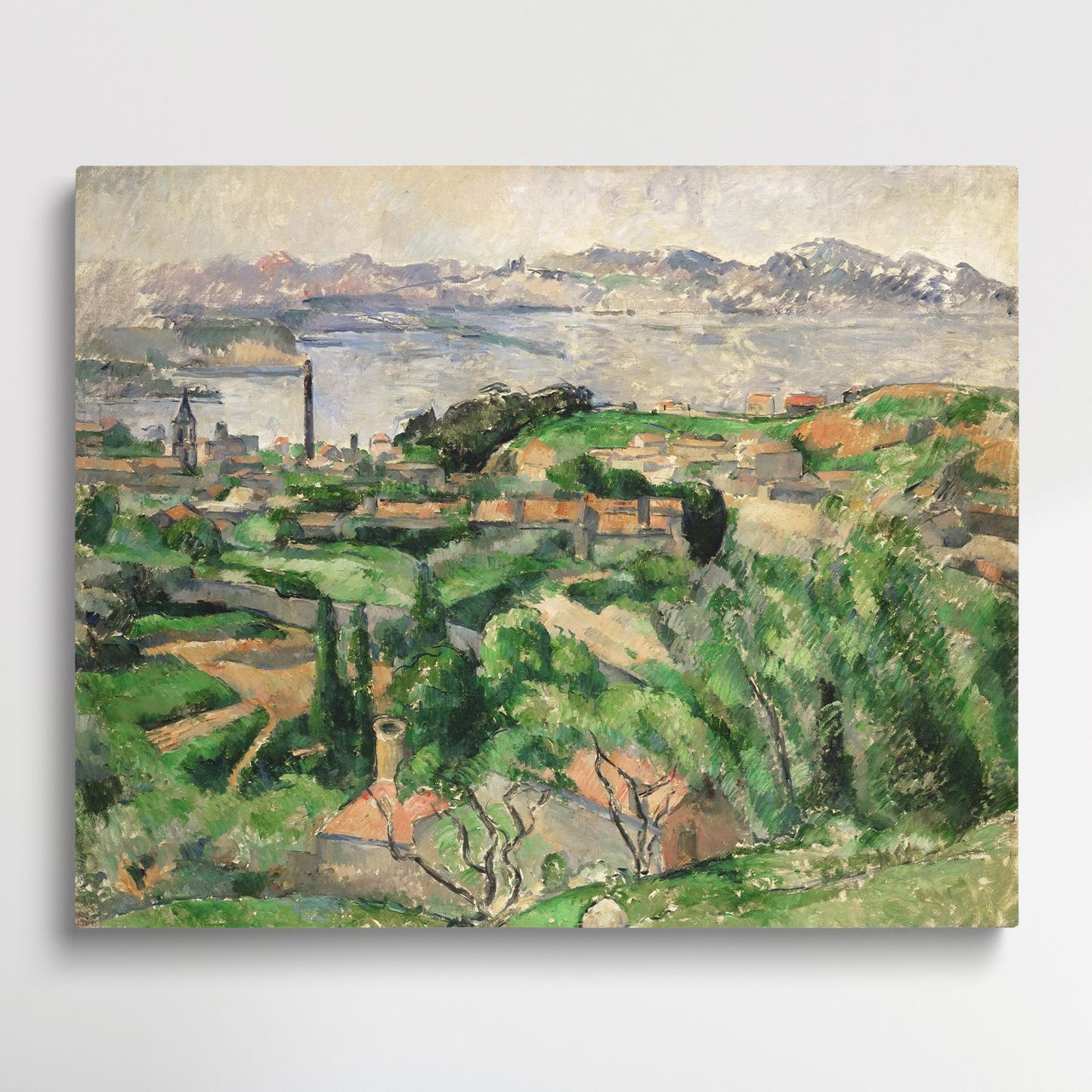 Ile de France Landscape - Paint by Numbers by Paul Cezanne