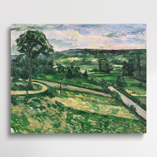 Landscape in the Ile de France - Paint by Numbers by Paul Cezanne