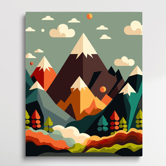 Mountain Travel - Paint by Numbers