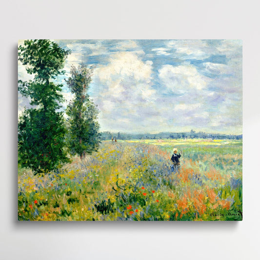 Poppy Field - Paint by Numbers by Claude Monet