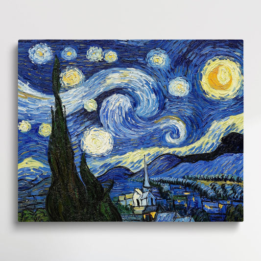 Starry Night - Paint by Numbers by Van Gogh