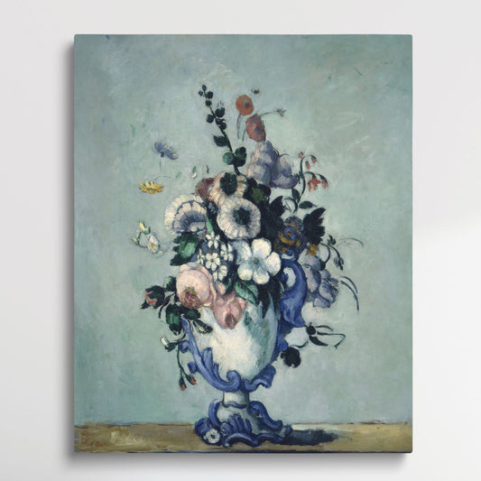 Delft Vase with Flowers - Paint by Numbers by Paul Cezanne