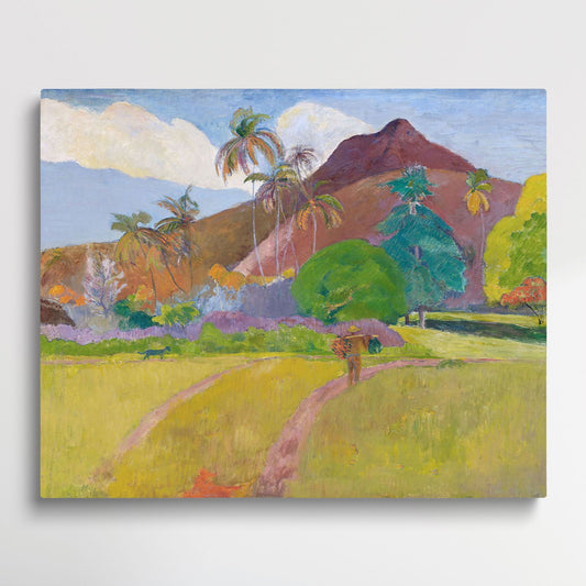 Tahitian Landscape - Paint by Numbers by Paul Gauguin