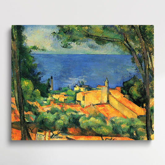 Landscape - Paint by Numbers by Paul Cezanne